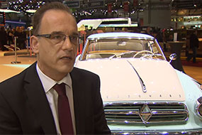 TV-footage with statements by Christian Borgward
